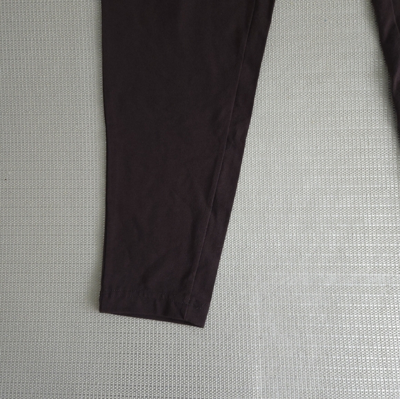 Women's Terra & Sky High Rise Fitted Leggings 16W-18W Brown NWT - Picture 2 of 11